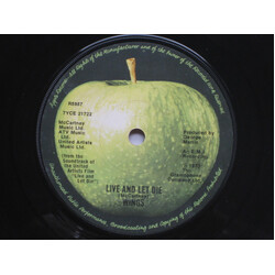 Paul McCartney & Wings Live And Let Die USED VINYL 7INCH 45 RPM SINGLE