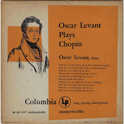 Oscar Levant / Frédéric Chopin Oscar Levant Plays Chopin Vinyl LP USED