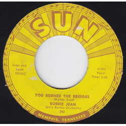 Bobbie Jean You Burned The Bridges / Cheaters Never Win USED VINYL 7INCH 45 RPM SINGLE