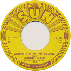 Johnny Cash & The Tennessee Two Luther Played The Boogie USED VINYL 7INCH