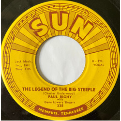Paul Richy / The Gene Lowery Singers The Legend Of The Big Steeple / Broken Hearted Willie USED VINYL 7INCH 45 RPM SINGLE