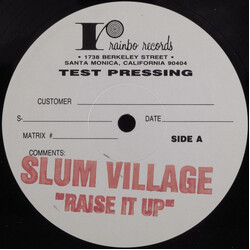 Slum Village Raise It Up USED VINYL 12INCH TEST PRESSING