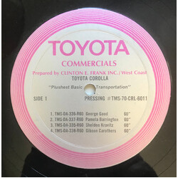 George Good / Pamela Barrington / Sheldon Kravitz / Gibson Carothers Toyota Commercials-Plushest Basic Transportation Vinyl 12" USED