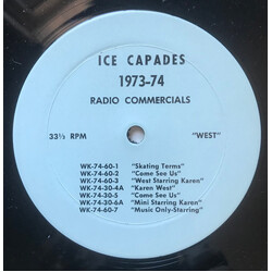 No Artist Ice Capades 1973-74 Radio Commercials Vinyl 12" USED