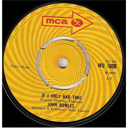 John Rowles If I Only Had Time VINYL 7" USED