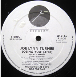 Joe Lynn Turner Losing You USED VINYL 12INCH PROMO 33 S RPM SINGLE
