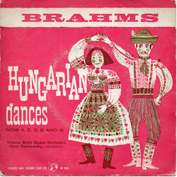 Johannes Brahms / Orchester Der Wiener Staatsoper / Hans Swarowsky Hungarian Dances Nos 1, 2, 3, 5 & 6 USED VINYL LP 7INCH