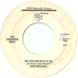 Jon Secada Do You Believe In Us USED VINYL 7INCH 45 RPM JUKEBOX