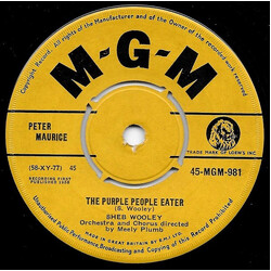 Sheb Wooley The Purple People Eater VINYL 7" USED