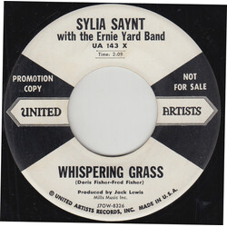 Sylia Saynt / The Ernie Yard Band Whispering Grass USED VINYL 7INCH 45 RPM PROMO