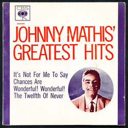 Johnny Mathis Johnny Mathis' Greatest Hits USED VINYL 7INCH 45 RPM EP MONO