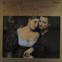 Gioacchino Rossini / Samuel Baron / David Glazer / Bernard Garfield / John Barrows Quartets For  Flute, Clarinet, Bassoon And Horn No.1 In F Major, No