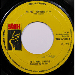 The Staple Singers Respect Yourself USED VINYL 7INCH 45 RPM SINGLE