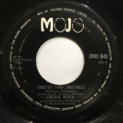 Freddie North Sweeter Than Sweetness USED VINYL 7INCH SINGLE 45 RPM