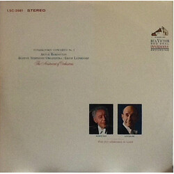 Pyotr Ilyich Tchaikovsky / Arthur Rubinstein / Boston Symphony Orchestra / Erich Leinsdorf Concerto No. 1 Vinyl LP USED