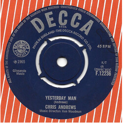 Chris Andrews (3) Yesterday Man USED VINYL 7INCH SINGLE