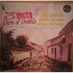 Julio Jaramillo / Lucho Bowen / Olimpo Cárdenas 3 Voces Para El Pueblo Vinyl LP USED