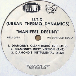 Urban Thermo Dynamics Manifest Destiny USED VINYL 12INCH 33 S RPM PROMO