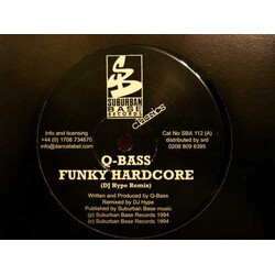 QBass Funky Hardcore / Gun Connection USED VINYL 12INCH
