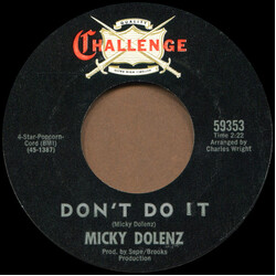 Micky Dolenz Don't Do It USED VINYL 7INCH 45 RPM SINGLE