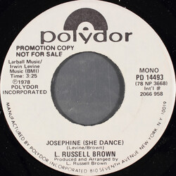 L. Russell Brown Josephine (She Dance) USED VINYL 7INCH 45 RPM PROMO STEREO MONO