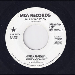 Jerry Clower Bill's Vacation USED VINYL 7INCH 45 RPM PROMO