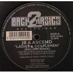 JB & Asend Ladies & Gentlemen (Remix) / The Flow USED VINYL 12INCH 45 RPM