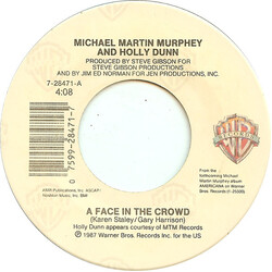 Michael Martin Murphey / Holly Dunn A Face In The Crowd / You're History USED VINYL 7INCH SINGLE 45 RPM