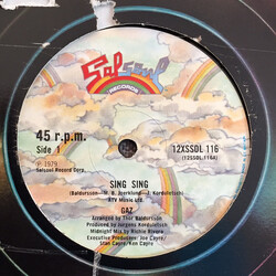 Gaz Sing Sing USED VINYL 12INCH 45 RPM SINGLE