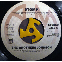 Brothers Johnson Stomp! USED VINYL 7INCH 45 RPM SINGLE STYRENE STEREO