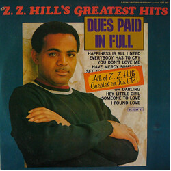 Z.Z. Hill Greatest Hits - Dues Paid In Full Vinyl LP USED