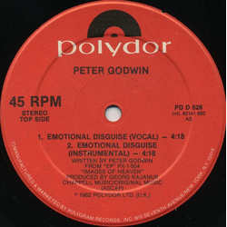 Peter Godwin Emotional Disguise USED VINYL 12INCH 45 RPM