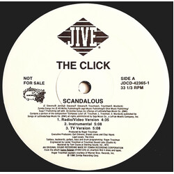 The Click (2) Scandalous USED VINYL 12INCH SINGLE PROMO