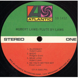 Hubert Laws Flute By-Laws Vinyl LP USED