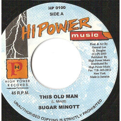 Sugar Minott This Old Man USED VINYL 7INCH 45 RPM