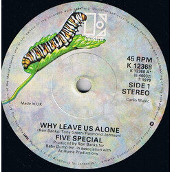Five Special Why Leave Us Alone USED VINYL 7INCH 45 RPM SINGLE