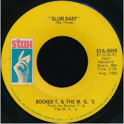 Booker T & The MG's Slum Baby / Meditation USED VINYL 7INCH 45 RPM SINGLE