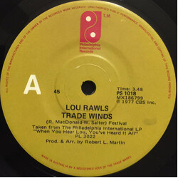 Lou Rawls Trade Winds USED VINYL 7INCH 45 RPM SINGLE