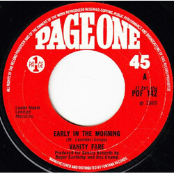 Vanity Fare Early In The Morning USED VINYL 7INCH 45 RPM SINGLE