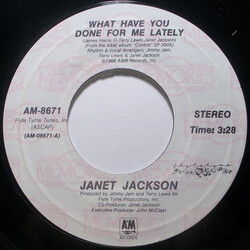 Janet Jackson What Have You Done For Me Lately / Nasty USED VINYL 7INCH REISSUE