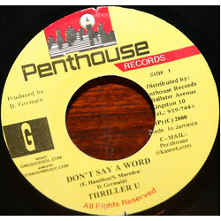 Thriller U Don't Say A Word USED VINYL 7INCH 45 RPM