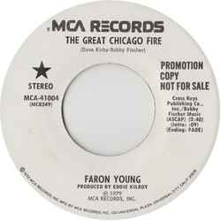 Faron Young The Great Chicago Fire / Old Songs USED VINYL 7INCH 45 RPM PROMO STEREO
