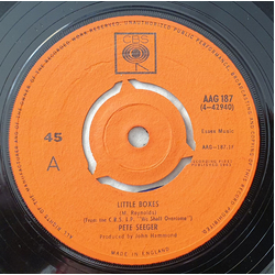 Pete Seeger Little Boxes Vinyl 7" USED