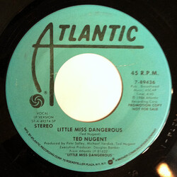 Ted Nugent Little Miss Dangerous USED VINYL 7INCH 45 RPM PROMO