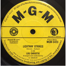 Lou Christie Lightnin' Strikes USED VINYL 7INCH 45 RPM SINGLE