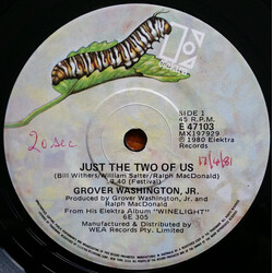 Grover Washington, Jr. Just The Two Of Us USED VINYL 7INCH 45 RPM SINGLE