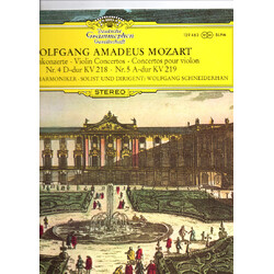 Wolfgang Amadeus Mozart / Berliner Philharmoniker / Wolfgang Schneiderhan Violinkonzerte: Nr. 4 D-dur Kv 218 / Nr. 5 A-dur Kv 219 Vinyl LP USED