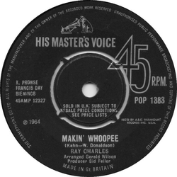 Ray Charles Makin' Whoopee Vinyl 7" USED