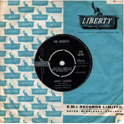 The Crickets (2) Lonely Avenue / Playboy Vinyl 7" USED
