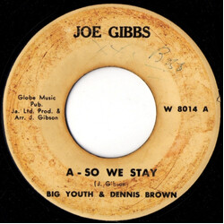 Big Youth / Dennis Brown / Winston Scotland A - So We Stay / Scar Face USED VINYL 7INCH